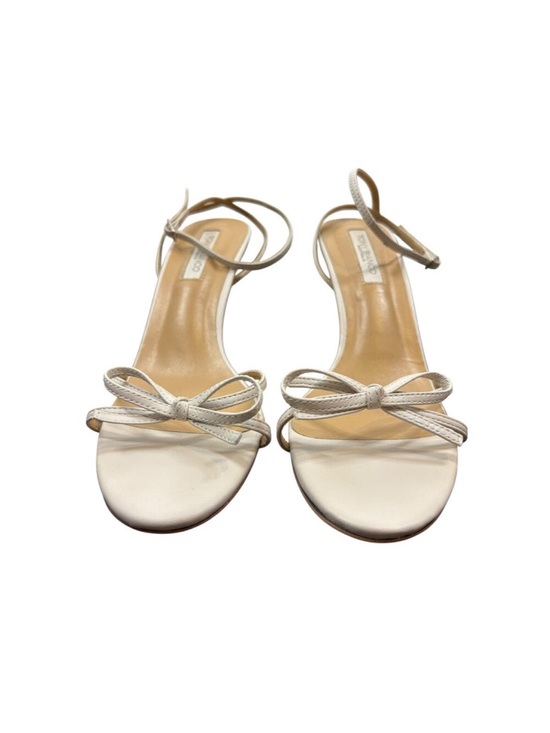 Tony Bianco Shoes - Tony Bianco Lover Bow Sandals Stiletto Heels Ankle Strap Wedding Dove Nappa Sz 7